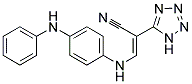 2-(2H-2,3,4,5-TETRAAZOLYL)-3-((4-(PHENYLAMINO)PHENYL)AMINO)PROP-2-ENENITRILE Struktur