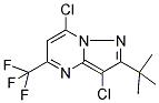 2-(TERT-BUTYL)-3,7-DICHLORO-5-(TRIFLUOROMETHYL)PYRAZOLO[1,5-A]PYRIMIDINE Struktur