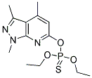 O,O-DIETHYL O-(1,3,4-TRIMETHYL-1H-PYRAZOLO[3,4-B]PYRIDIN-6-YL) PHOSPHOTHIOATE Struktur