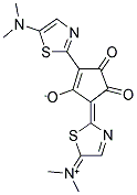 1,3-BIS(5-DIMETHYLAMINO-1,3-THIAZOL-2-YL)-4,5-DI-OXO-CYCLOPENTENYLIUM-2-OLAT Struktur