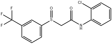 N-(2-CHLOROPHENYL)-2-([3-(TRIFLUOROMETHYL)PHENYL]SULFINYL)ACETAMIDE Struktur