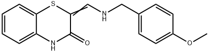 2-([(4-METHOXYBENZYL)AMINO]METHYLENE)-2H-1,4-BENZOTHIAZIN-3(4H)-ONE Struktur