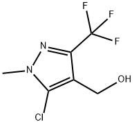 [5-CHLORO-1-METHYL-3-(TRIFLUOROMETHYL)-1H-PYRAZOL-4-YL]METHANOL Struktur