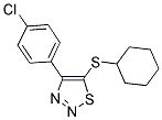 4-(4-CHLOROPHENYL)-1,2,3-THIADIAZOL-5-YL CYCLOHEXYL SULFIDE Struktur