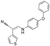 3-(4-PHENOXYANILINO)-2-(3-THIENYL)ACRYLONITRILE Struktur