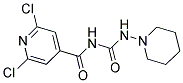 N-[(2,6-DICHLORO-4-PYRIDYL)CARBONYL]-N'-PIPERIDINOUREA Struktur