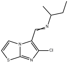 N-(SEC-BUTYL)-N-[(6-CHLOROIMIDAZO[2,1-B][1,3]THIAZOL-5-YL)METHYLENE]AMINE Struktur