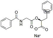 O-HIPPURYL-L-BETA-PHENYLLACTIC ACID SODIUM SALT Struktur