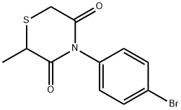 4-(4-BROMOPHENYL)-2-METHYL-3,5-THIOMORPHOLINEDIONE Struktur