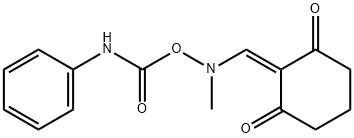 2-([[(ANILINOCARBONYL)OXY](METHYL)AMINO]METHYLENE)-1,3-CYCLOHEXANEDIONE Struktur