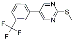 2-(METHYLSULFANYL)-5-[3-(TRIFLUOROMETHYL)PHENYL]PYRIMIDINE Struktur