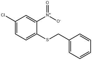 4-CHLORO-2-NITRO-1-(PHENYLMETHYLTHIO)BENZENE Struktur