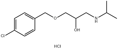 1-[(4-CHLOROBENZYL)OXY]-3-(ISOPROPYLAMINO)PROPAN-2-OL HYDROCHLORIDE Struktur