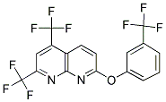 2,4-BIS(TRIFLUOROMETHYL)-7-[3-(TRIFLUOROMETHYL)PHENOXY][1,8]NAPHTHYRIDINE Struktur