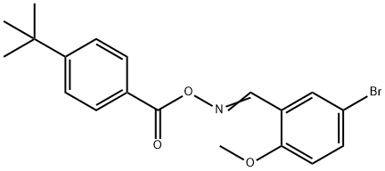 4-BROMO-2-[(([4-(TERT-BUTYL)BENZOYL]OXY)IMINO)METHYL]-1-METHOXYBENZENE Struktur