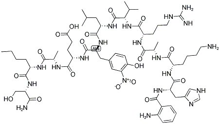 ABZ-HIS-LYS-ALA-ARG-VAL-LEU-TYR(NO2)-GLU-ALA-NLE-SER-NH2