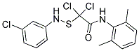 N1-(2,6-DIMETHYLPHENYL)-2,2-DICHLORO-2-[(3-CHLOROANILINO)THIO]ACETAMIDE Struktur