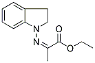 2-[(2,3-DIHYDROINDOL-1-YL)IMINO]PROPANOIC ACID, ETHYL ESTER Struktur