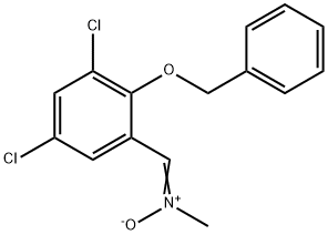 ([2-(BENZYLOXY)-3,5-DICHLOROPHENYL]METHYLENE)(METHYL)AMMONIUMOLATE Struktur