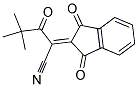 2-(1,3-DIOXOINDAN-2-YLIDENE)-4,4-DIMETHYL-3-OXOPENTANENITRILE Struktur