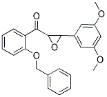 [2-(BENZYLOXY)PHENYL][3-(3,5-DIMETHOXYPHENYL)OXIRAN-2-YL]METHANONE Struktur