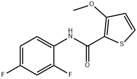 N-(2,4-DIFLUOROPHENYL)-3-METHOXY-2-THIOPHENECARBOXAMIDE Struktur