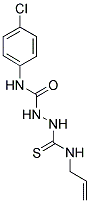 ((4-CHLOROPHENYL)AMINO)-N-(((PROP-2-ENYLAMINO)THIOXOMETHYL)AMINO)FORMAMIDE Struktur