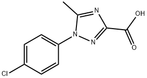 1-(4-CHLOROPHENYL)-5-METHYL-1H-1,2,4-TRIAZOLE-3-CARBOXYLIC ACID Struktur