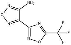 4-[5-(TRIFLUOROMETHYL)-1,2,4-OXADIAZOL-3-YL]-1,2,5-OXADIAZOL-3-AMINE Struktur