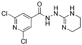 N'4-(1,4,5,6-TETRAHYDROPYRIMIDIN-2-YL)-2,6-DICHLOROPYRIDINE-4-CARBOHYDRAZIDE Struktur