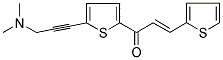 1-(5-[3-(DIMETHYLAMINO)PROP-1-YNYL]-2-THIENYL)-3-(2-THIENYL)PROP-2-EN-1-ONE Struktur