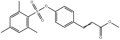 METHYL 3-(4-[(MESITYLSULFONYL)OXY]PHENYL)ACRYLATE Struktur