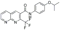 N-(4-ISOPROPOXYPHENYL)-2-(TRIFLUOROMETHYL)-1,8-NAPHTHYRIDINE-3-CARBOXAMIDE Struktur