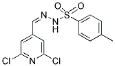 N'1-[(2,6-DICHLORO-4-PYRIDYL)METHYLIDENE]-4-METHYLBENZENE-1-SULFONOHYDRAZIDE Struktur