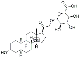 5-BETA-PREGNAN-3-ALPHA, 21-DIOL-20-ONE 21-GLUCOSIDURONATE Struktur