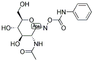 O-(2-ACETAMIDO-2-DEOXY-D-GLUCOPYRANOSYLIDENE)AMINO N-PHENYL CARBAMATE Struktur