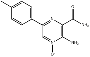 3-AMINO-6-(4-METHYLPHENYL)PYRAZINE-2-CARBOXAMIDE 4-OXIDE Struktur