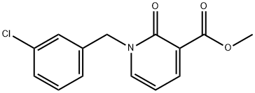 METHYL 1-(3-CHLOROBENZYL)-2-OXO-1,2-DIHYDRO-3-PYRIDINECARBOXYLATE Struktur