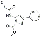 METHYL 3-[(2-CHLOROACETYL)AMINO]-5-PHENYLTHIOPHENE-2-CARBOXYLATE Struktur