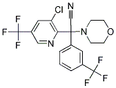 2-[3-CHLORO-5-(TRIFLUOROMETHYL)-2-PYRIDINYL]-2-MORPHOLINO-2-[3-(TRIFLUOROMETHYL)PHENYL]ACETONITRILE Struktur