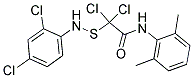 N1-(2,6-DIMETHYLPHENYL)-2,2-DICHLORO-2-[(2,4-DICHLOROANILINO)THIO]ACETAMIDE Struktur