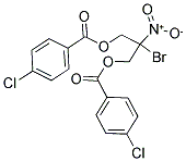 2-BROMO-3-[(4-CHLOROBENZOYL)OXY]-2-NITROPROPYL 4-CHLOROBENZOATE Struktur