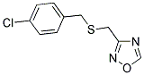 3-([(4-CHLOROBENZYL)THIO]METHYL)-1,2,4-OXADIAZOLE Struktur