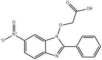 2-[(6-NITRO-2-PHENYL-1H-1,3-BENZIMIDAZOL-1-YL)OXY]ACETIC ACID Struktur