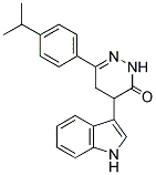 5-INDOL-3-YL-3-(4-(ISOPROPYL)PHENYL)-1H,4H,5H-1,2-DIAZIN-6-ONE Struktur