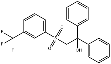 1,1-DIPHENYL-2-([3-(TRIFLUOROMETHYL)PHENYL]SULFONYL)-1-ETHANOL Struktur