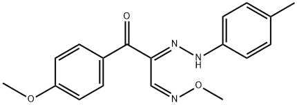 3-(4-METHOXYPHENYL)-2-[2-(4-METHYLPHENYL)HYDRAZONO]-3-OXOPROPANAL O-METHYLOXIME Struktur