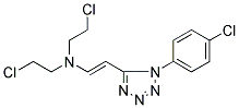 N1,N1-DI(2-CHLOROETHYL)-2-[1-(4-CHLOROPHENYL)-1H-1,2,3,4-TETRAAZOL-5-YL]ETH-1-EN-1-AMINE Struktur