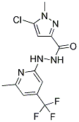 N'3-[6-METHYL-4-(TRIFLUOROMETHYL)-2-PYRIDYL]-5-CHLORO-1-METHYL-1H-PYRAZOLE-3-CARBOHYDRAZIDE Struktur