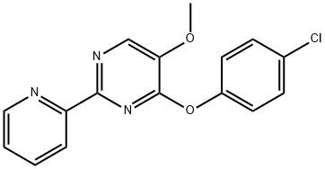 4-(4-CHLOROPHENOXY)-2-(2-PYRIDINYL)-5-PYRIMIDINYL METHYL ETHER Struktur